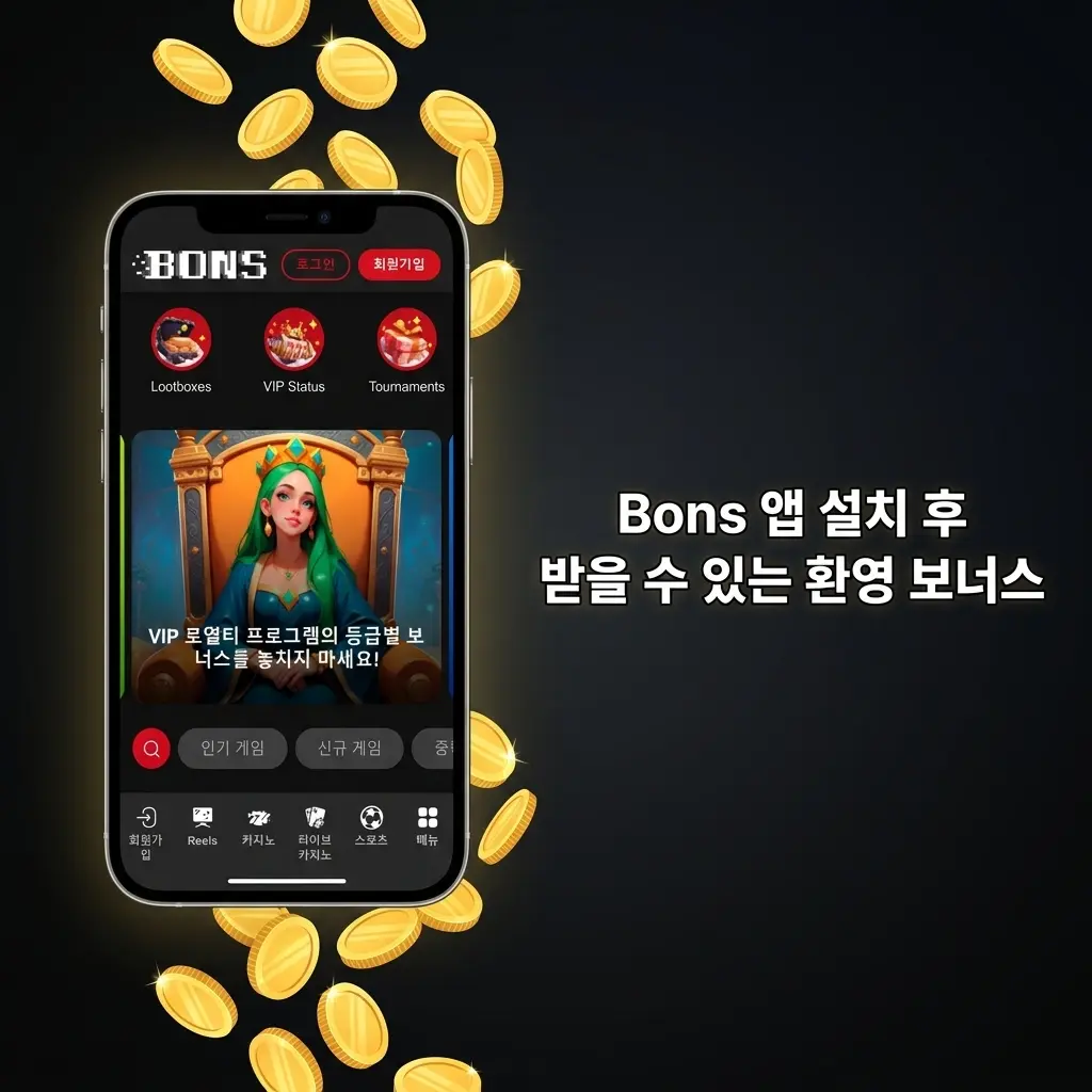 Bons 앱 설치 후 받을 수 있는 환영 보너스 및 프로모션 안내 - 첫 입금, 캐시백, VIP 혜택